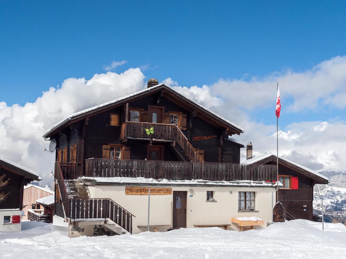 Gruppenhaus im Walliser Alpstyle Rosswald Exterior foto